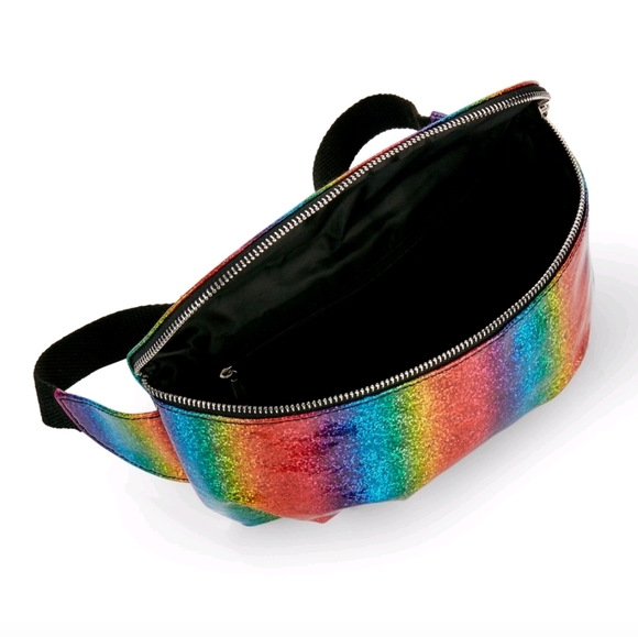 Pride Rainbow Shiny Glitter Fanny Pack - Picture 4 of 5